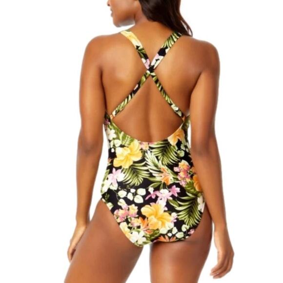 Hurley Ladies Swimsuit Floral Tropical Size Medium NWT - Picture 6 of 6